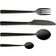 aida Raw Matt Black Cutlery Set 48pcs