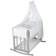 Roba Sternenzauber Co-Sleeper 4 in 1 Baby Bed Cradle & Bench 17.7x37.4"