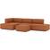 AllModern Upholstered Sectional Rust Sofa 95.3" 4pcs 4 Seater