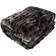 Lavish Home Oversized Ruched Faux Fur Filt Svart (203.2x152.4cm)