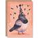 ARTERY8 Greeting Card Chubby Pigeon Cute Bird in Party Hat for Him