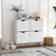 Homcom ‎UK837-394V80WT0331 White Shoe Rack 95x95cm