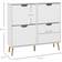 Homcom ‎UK837-394V80WT0331 White Shoe Rack 95x95cm