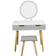 Alivio Hollywood with Stool Grey Dressing Table 41x81cm 2pcs