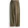 H&M Elegant High Waist Trousers - Dark Khaki Green