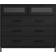 LPD Edison Matte Black Chest of Drawer 52x58.5cm