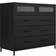 LPD Edison Matte Black Chest of Drawer 52x58.5cm