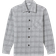 Reiss Olivier Brushed Check Overshirt - Soft Grey