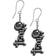 Ghost earrings logo jewellery n600z