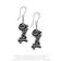 Ghost earrings logo jewellery n600z