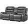 Benjara Power Reclining Loveseat Gray Sofa 77.5" 2 Seater