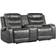 Benjara Power Reclining Loveseat Gray Sofa 77.5" 2 Seater