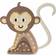 Little Lights Monkey Lamp Jungle Brown Natlampe
