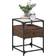 vidaXL 846082 Brown Oak Table de chevet 40x40cm