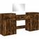 vidaXL 3276529 Smoked Oak Toiletbord 39x56.5cm 4stk