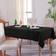 Shein Portable Waterproof Jacquard Spinning With Swirls Tablecloth Black