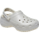 Crocs Classic Platform Lined Glitter Clog - Silver