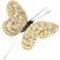 A Lot Decoration Butterfly Golden Pale Beige Dekoration