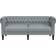 vidaXL Chesterfield Light Grey Canapé 182.5cm Canapé 2 Places