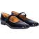 Angulus Leather Ballerina - Black