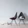 Fritz Hansen 3110 The Drop White/Chrome Plated Steel Køkkenstol 88.5cm