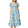 Dorothy Perkins Women's Floral Puff Sleeve Midi Dress - Floral