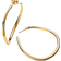 Pandora Organically Shaped Open Hoop Earrings - Gold