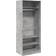 vidaXL 3307696 Concrete Grey Garderob 80x200cm