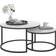 Homcom Living Room Faux Marbled White Coffee Table 78.5cm 2pcs