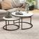 Homcom Living Room Faux Marbled White Coffee Table 78.5cm 2pcs