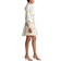 Yas Somellie Long Sleeve Shirt Dress - Birch/Blue Flowers