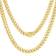 Nuragold Miami Cuban Link Chain Pendant Necklace 6.5mm - Gold