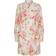 Yas Somellie Long Sleeve Shirt Dress - Birch/Red Flowers