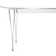 Fritz Hansen B619 Superellips White Matbord 300x120cm
