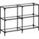 vidaXL 846030 Transparent/Black Console Table 30x118.5cm