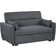 Homcom ME89271478 Dark Grey Sofa 155cm 2 Seater