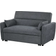 Homcom ME89271478 Dark Grey Sofa 155cm 2 Seater
