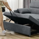 Homcom ME89271478 Dark Grey Sofa 155cm 2 Seater