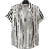Shein Manfinity Hypemode Men Striped Print Shirt Without Tee, Short Sleeve Button Up Graphic Stripe Vacation Casual Shirt