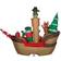 Gemmy Inflatable Decorations Giant Christmas Pirate Ship