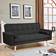 Yaheetech Clic Clac Black Sofa 185cm 2 Seater