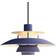 Louis Poulsen PH 5 Mini Monochrome Dusty Indigo Pendant Lamp 30cm