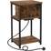 Vasagle Narrow Rustic Brown/Black Bedside Table 30x34cm