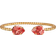 Caroline Svedbom Mini Drop Bracelet - Gold/Pink