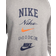 Nike Club Fleece Men's Long Sleeve Crew Neck Sweatshirt - Dark Grey Heather/Safety Orange