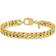 Gem & Harmony Men's Curb Link Bracelet - Gold