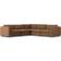 AllModern Margorie Brown Sofa 112.8" 5pcs 5 Seater