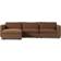 AllModern Margorie Brown Sofa 115" 4pcs 3 Seater