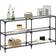 vidaXL 846032 Transparent/Black Console Table 30x158.5cm