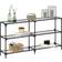 vidaXL 846032 Transparent/Black Konsolbord 30x158.5cm